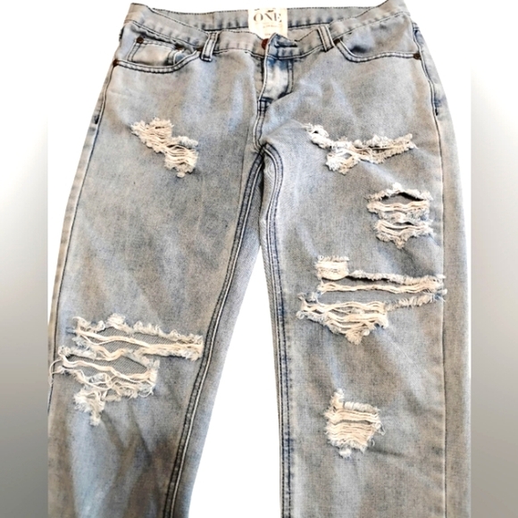 HOST PICK ✨ONE TEASPOON Saints LowWaist BoyfriendJeans Distressed Ultra Thrashed - Picture 16 of 16